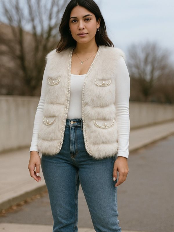 Γούνινο κοντό γιλέκο