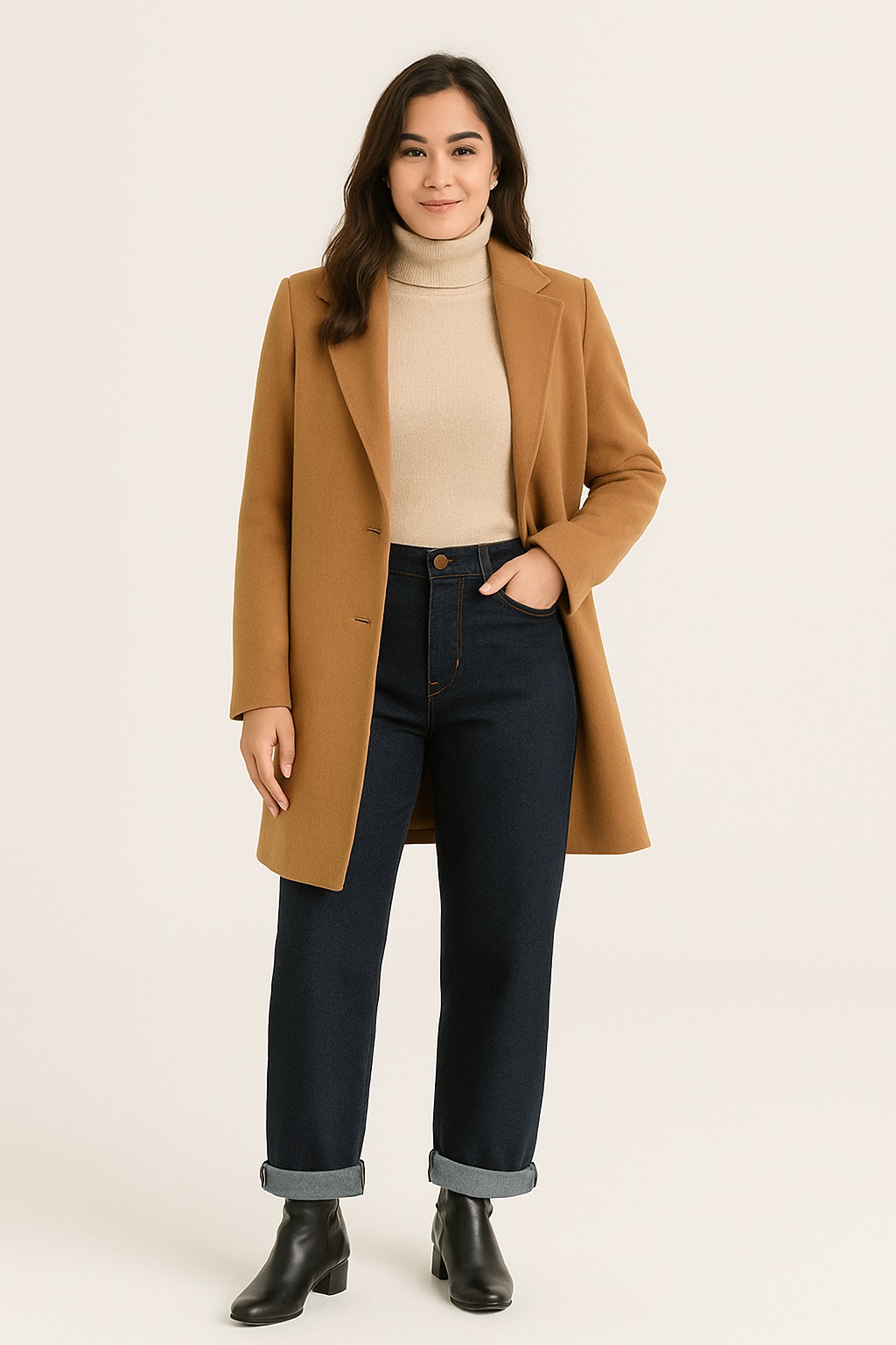 Τζιν Ψηλόμεσο Ελαστικό Straight Leg - Image 3