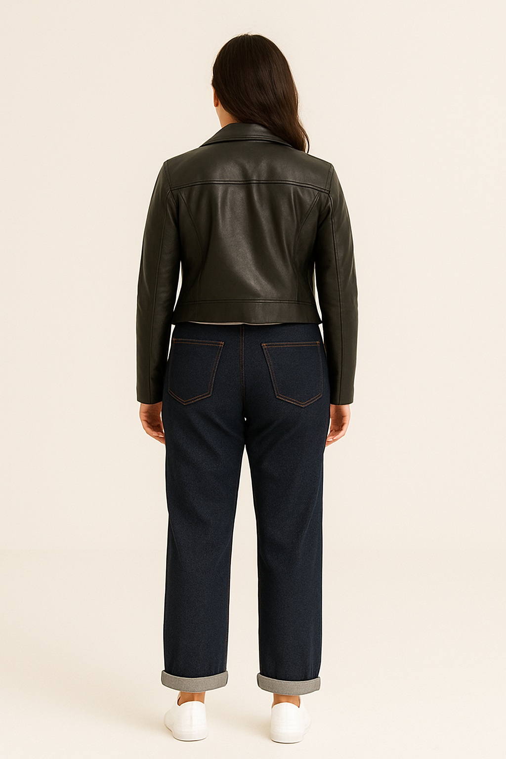 Τζιν Ψηλόμεσο Ελαστικό Straight Leg - Image 5