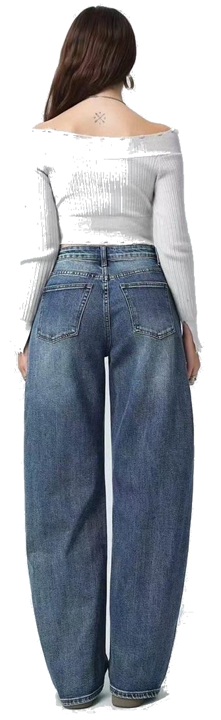 Ψηλόμεσο τζιν παντελόνι Balloon - Image 2