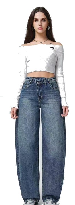 γυναικείο τζιν παντελόνι ψηλόμεσο τζιν balloon jeans