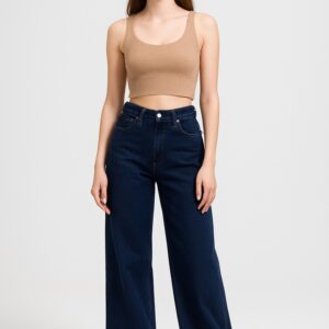 Γυναικείο ψηλόμεσο τζιν παντελόνι φαρδύ ποδι Big Wide