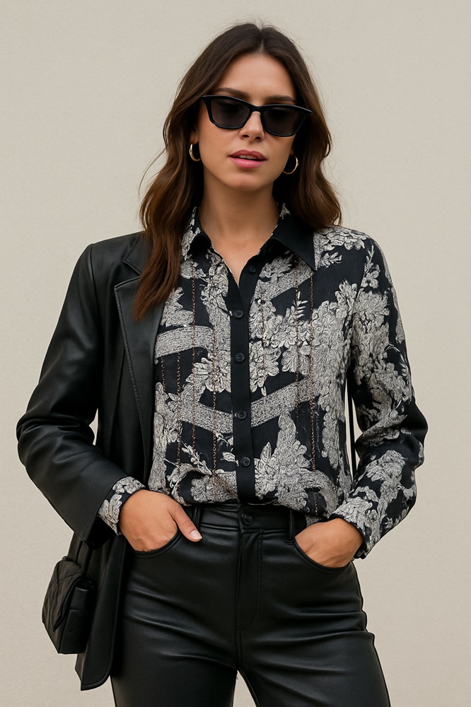 γυναικείο πουκάμισο με στρας