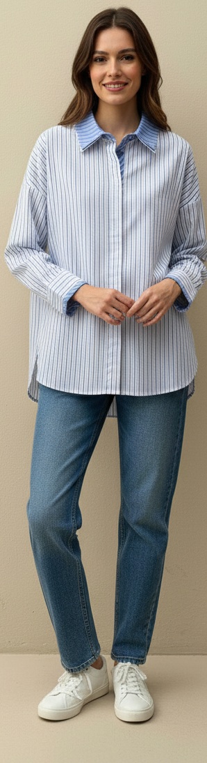 πουκάμισο με διπλό γιακά