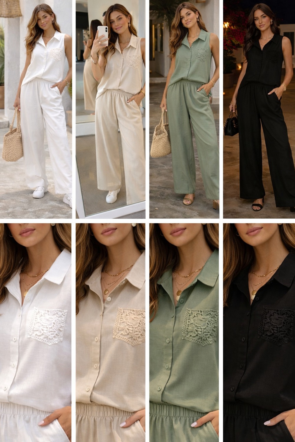 Σετ Λινό Αμάνικο SMITON - Image 3