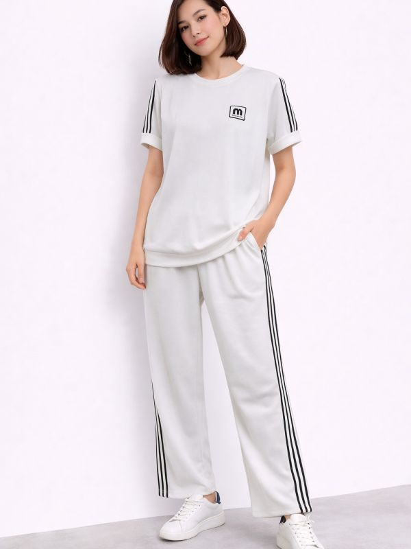 Σετ Κοντομάνικο με Ρίγα (New Collection)
